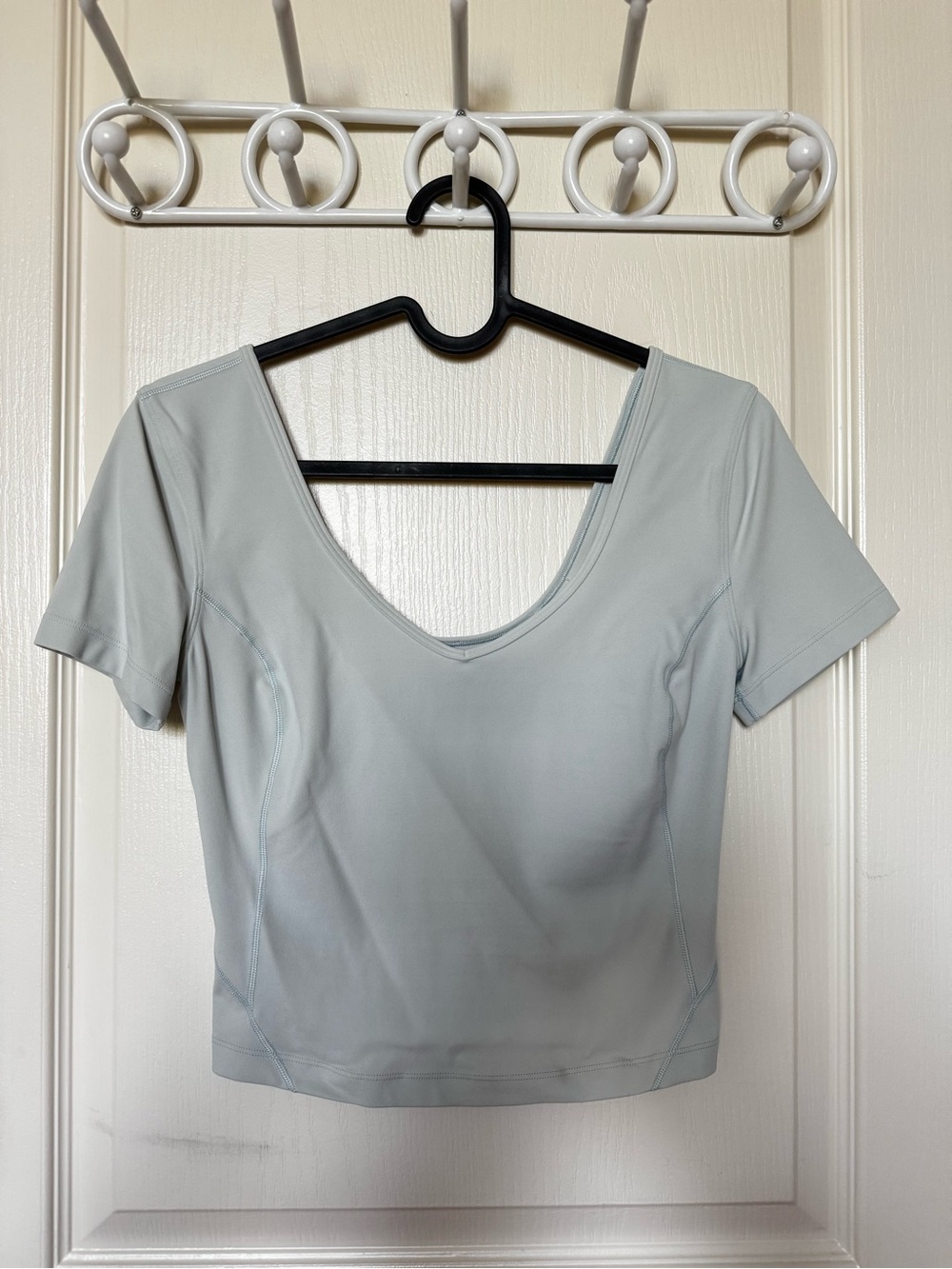 lululemon athletica Short Sleeve V-Neck Top - Light Blue